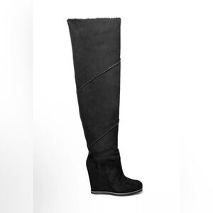 UGG MONDRI TALL OVER THE KNEE WEDGE BOOTS
